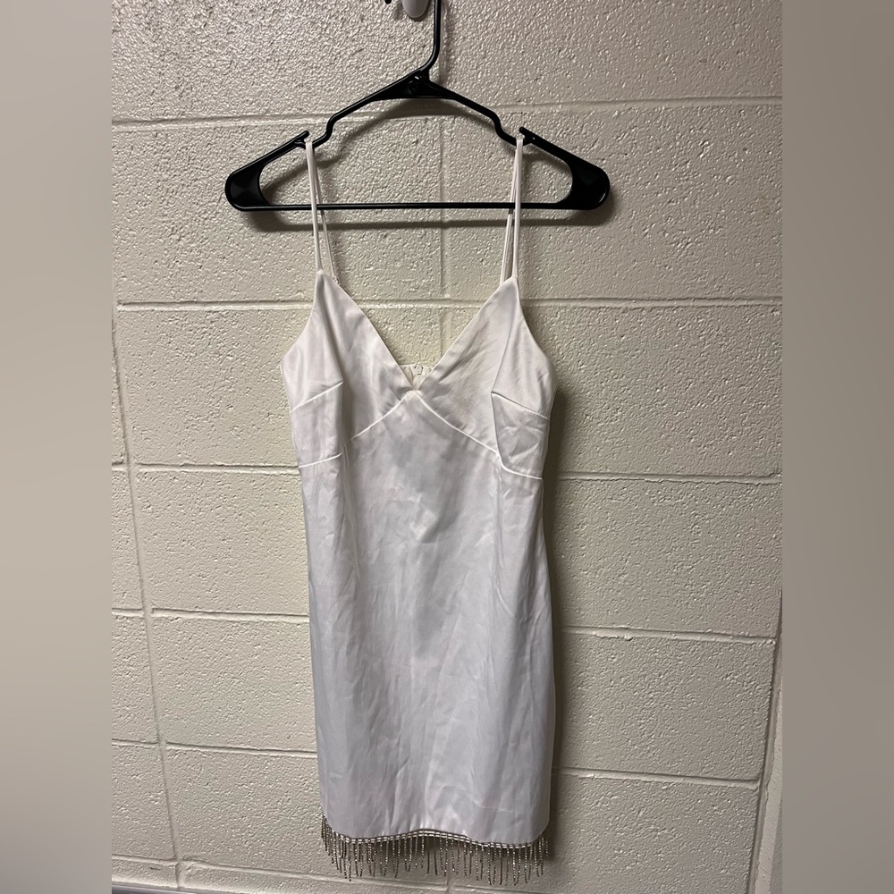 B Darlin Elegant White Mini Dress